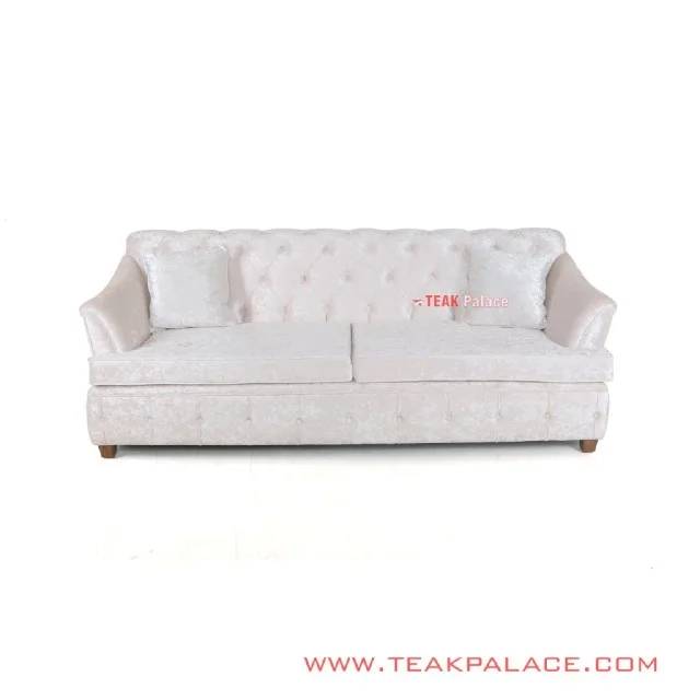 Sofa 3 Dudukan Minimalis Warna Putih Seri Musi