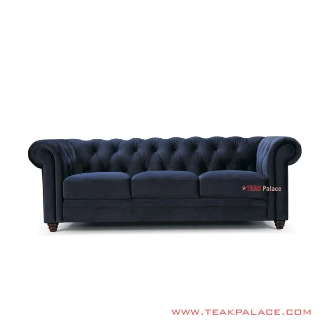Sofa Denim Minimalis Jati Chesterfield