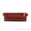 Sofa 3 Dudukan Merah Chesterfield