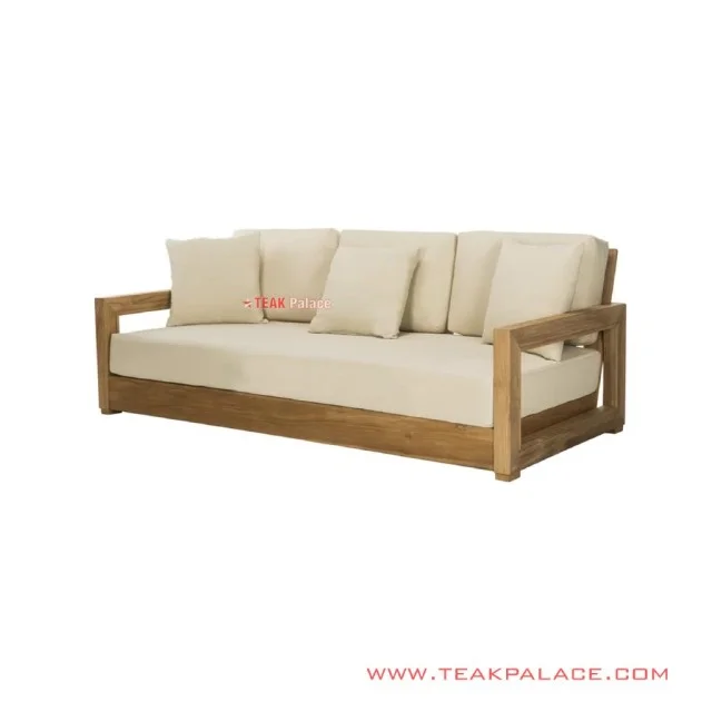 Sofa 3 dudukan Luxius Cream Minimalis Mewah