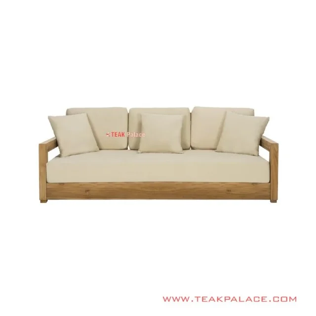 Sofa 3 dudukan Luxius Cream Minimalis Mewah