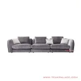 Sofa Tamu 3 Seater Minimalis Grey Genta