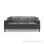 Sofa Jati Reino Minimalis 3 Dudukan Black Walnut