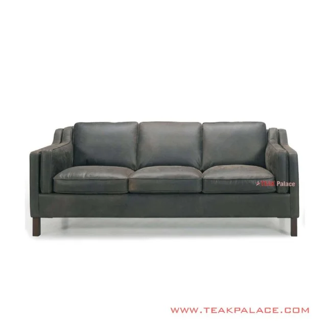 Sofa Jati Reino Minimalis 3 Dudukan Black Walnut Sofa Jati Reino Minimalis 3 Dudukan Black Walnut
