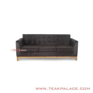 Sofa Riau 3 Dudukan Bludru Hitam Sofa Riau 3 Dudukan Bludru Hitam