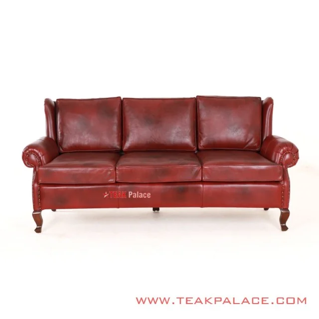 Sofa 3 Dudukan Jati Black Walnut Seri Sella Sofa 3 Dudukan Jati Black Walnut Seri Sella