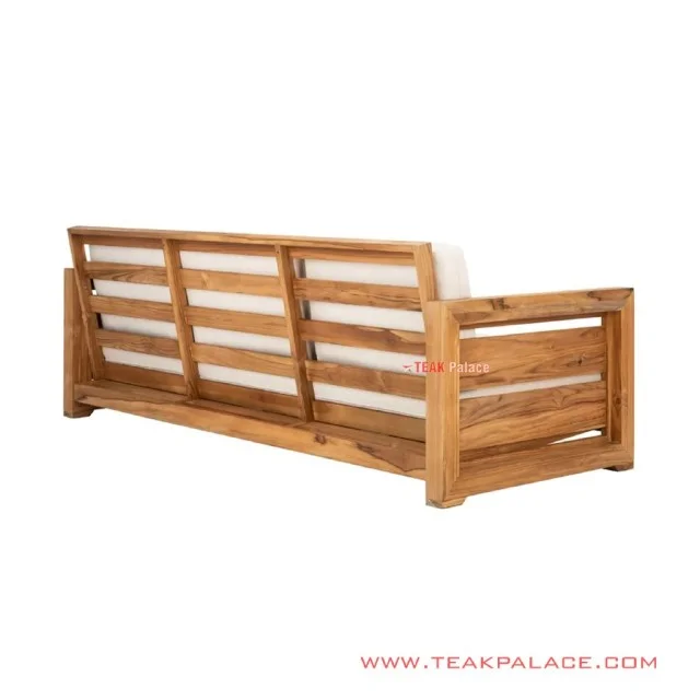 Sofa Betawi Minimalis Kayu Natural Rivoli Linen
