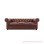 Sofa Tamu Chesterfield Oscar Brown Minimalis Jati