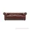 Sofa Tamu Chesterfield Oscar Brown Minimalis Jati