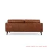Sofa Daiki Kulit Coklat 3 Dudukan Black Walnut Sofa Daiki Kulit Coklat 3 Dudukan Black Walnut