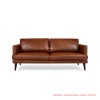 Sofa Daiki Kulit Coklat 3 Dudukan Black Walnut Sofa Daiki Kulit Coklat 3 Dudukan Black Walnut