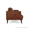 Sofa Daiki Kulit Coklat 3 Dudukan Black Walnut Sofa Daiki Kulit Coklat 3 Dudukan Black Walnut