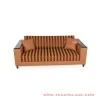 Sofa Vintage Minimalis 3 Dudukan Garis Orange Sofa Vintage Minimalis 3 Dudukan Garis Orange