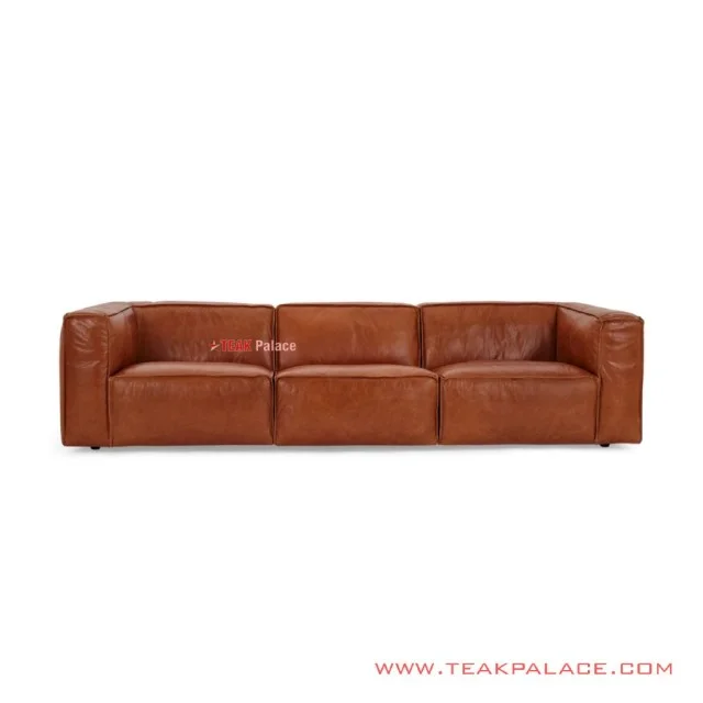 Sofa Pohan Kulit 3 Dudukan Minimalis Modern Sofa Pohan Kulit 3 Dudukan Minimalis Modern