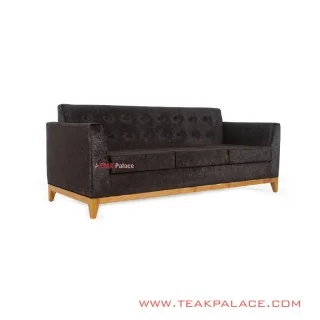 Sofa Riau 3 Dudukan Bludru Hitam Sofa Riau 3 Dudukan Bludru Hitam