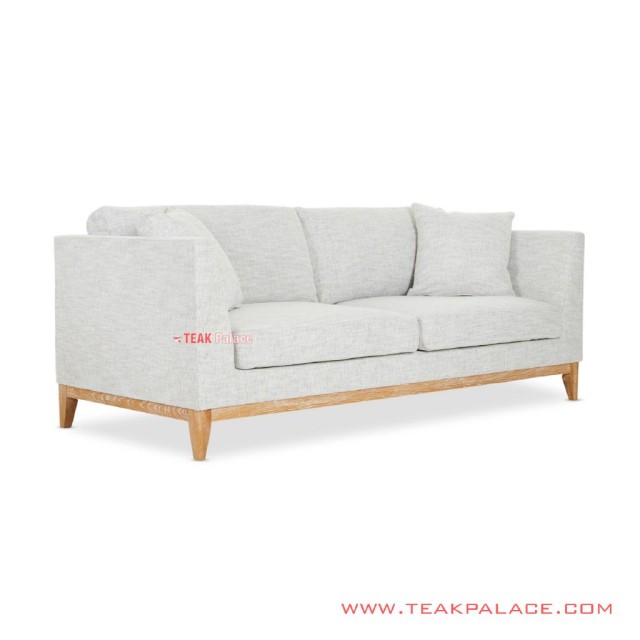 Sofa 3 Dudukan Cloud Jati Wash Rustic Seri Helena