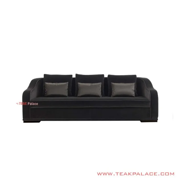 Sofa 3 Dudukan Emmo Hitam Minimalis