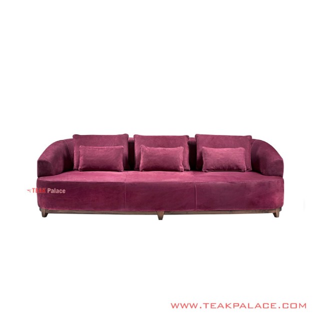 Sofa Ungu Unik Jati Minimalis Seri Bastian