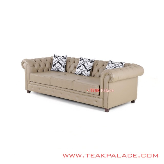 Sofa Chesterfield 3 Dudukan Oscar Beige Sofa Chesterfield 3 Dudukan Oscar Beige