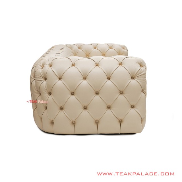 Sofa Farras Mewah Jati Oscar Ivory 3 Seater