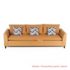 Sofa 3 Seater Kulit Seri Vania Terracotta Sofa 3 Seater Kulit Seri Vania Terracotta
