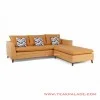 Sofa Sudut L Kulit Seri Vania Yellow Sofa Sudut L Kulit Seri Vania Yellow