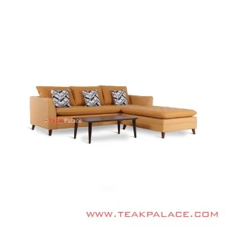 Sofa Sudut L Shape Kulit Seri Venia