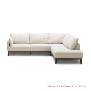 Sofa L Tamu Carson Putih Modern Minimalis Sofa L Tamu Carson Putih Modern Minimalis