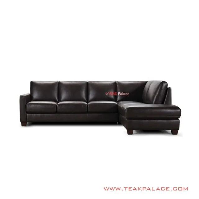 Sofa Sudut L Jati Hitam Botanic Minimalis Sofa Sudut L Jati Hitam Botanic Minimalis