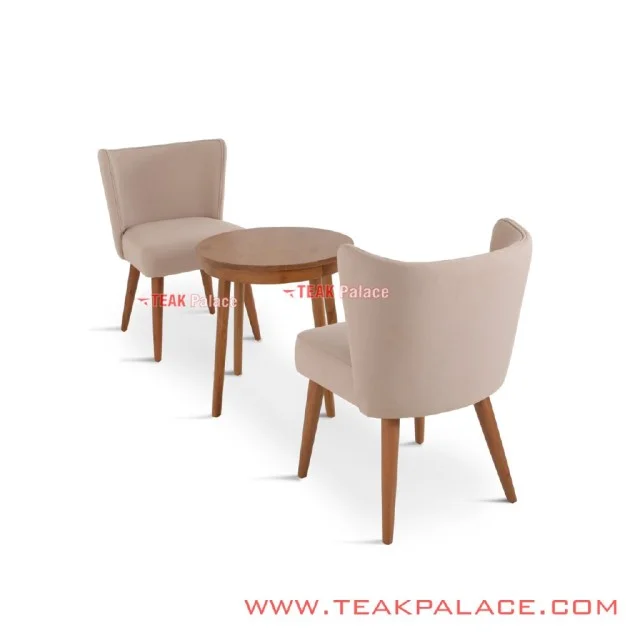 Kursi Meja Teras Minimalis Retro Jati Seri Carren