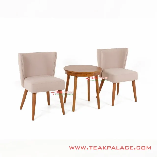 Kursi Meja Teras Minimalis Retro Jati Seri Carren