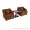 Set Sofa Lobby Hotel Coklat Black Walnut Musi