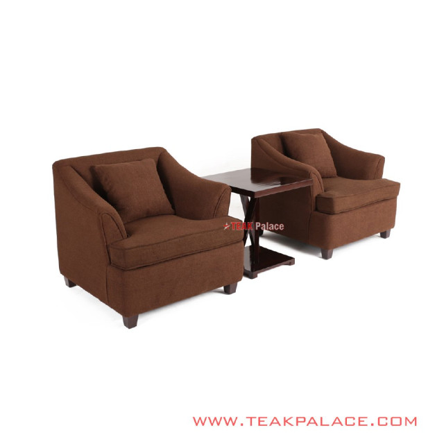 Set Sofa Lobby Hotel Coklat Black Walnut Musi