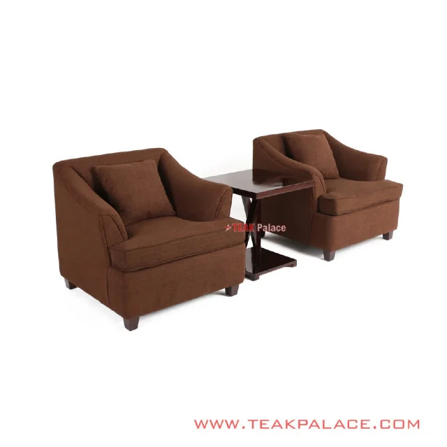 Set Sofa Lobby Hotel Coklat Black Walnut Musi
