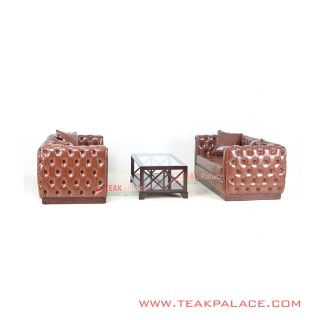 Set Sofa Kulit Mewah Klasik Modern Seri Diamond Set Sofa Kulit Mewah Klasik Modern Seri Diamond