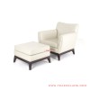 Set Armchair With Stool Cakra Jati Minimalis Set Armchair With Stool Cakra Jati Minimalis
