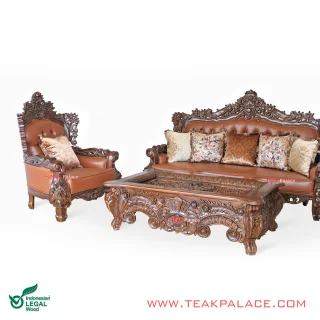 Sofa Ukir Kayu Jati Jepara Kursi Bellagio Mewah 311