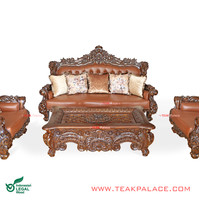 Sofa Ukir Kayu Jati Jepara Kursi Bellagio Mewah 311