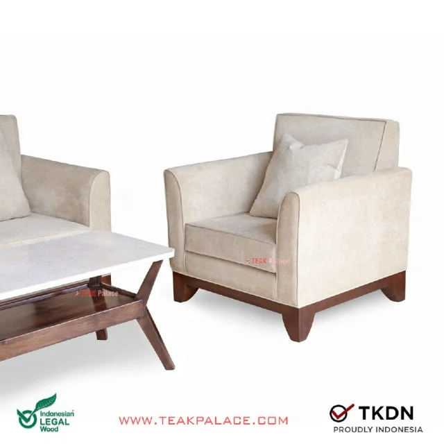 Sofa Kayu Jati Minimalis Terbaru Seri Gisela 211 Tatami