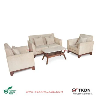 Sofa Kayu Jati Minimalis Terbaru Seri Gisela 211 Tatami
