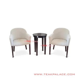 Set Teras Gossip Meja Bundar Unik Minimalis