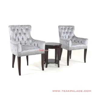 Set Kursi Teras Minimalis Black Walnut Alera