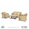 Sofa Kayu Jati Kulit Capucino Nusantara 211 Terbaru Sofa Kayu Jati Kulit Capucino Nusantara 211 Terbaru
