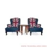 Sofa Bendera Inggris Teras Lobby Hotel Union Jack