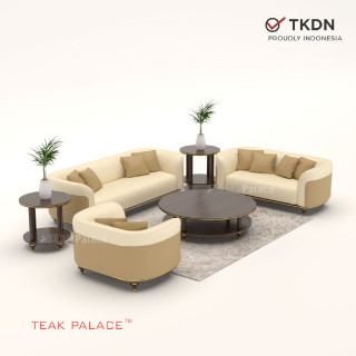 Kursi Tamu Mewah Terbaru Kayu Jati Sofa 321 Seri Nias