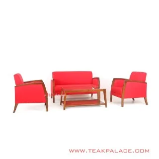 Set Kursi Tamu Minimalis Kuta Merah