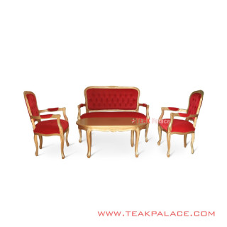Set Sofa Tamu Emas Victorian 211 Minimalis