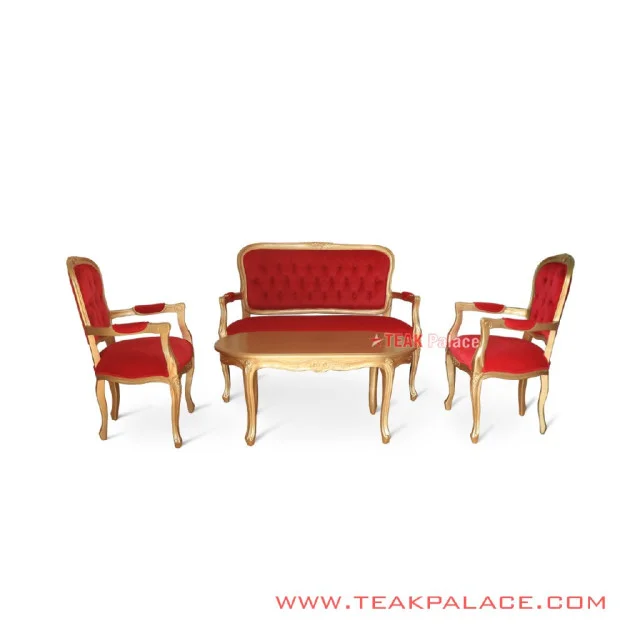 Set Sofa Tamu Emas Victorian 211 Minimalis