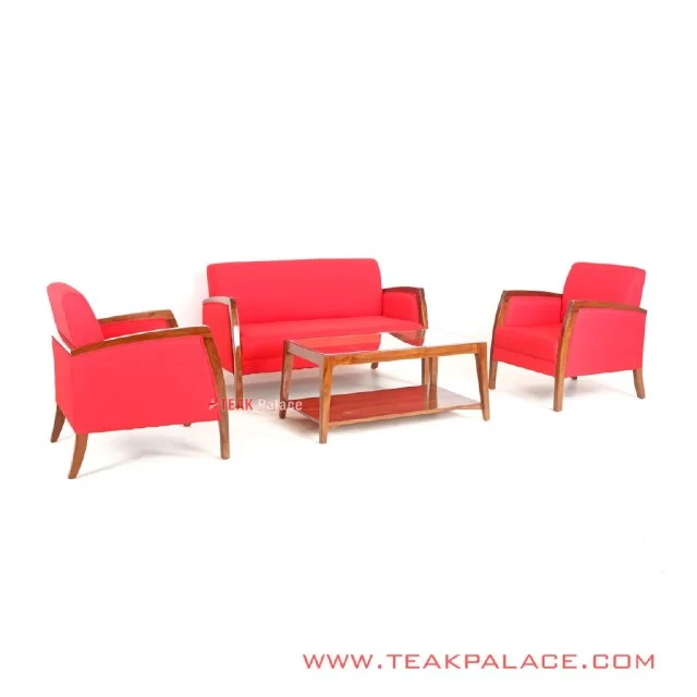 Set Kursi Tamu Minimalis Kuta Merah