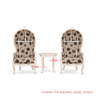 Kursi Syahrini Duco Putih Model Balon Kanopi 